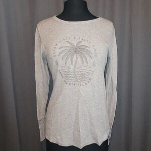 Pima Tee Anna Maria Island Florida Graphic Thermal Top‎ Gray Medium